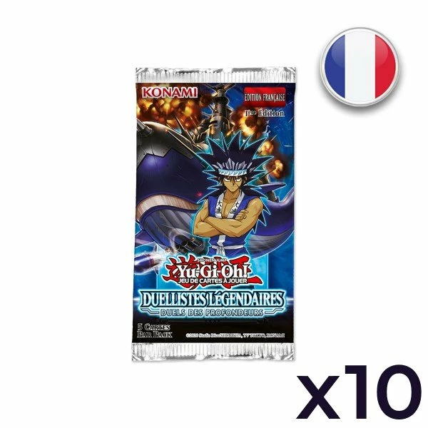 Konami Lot De 10 Boosters Duellistes Légendaires : Duel Des Profondeurs - Yu-Gi-Oh! FR 1 Konami Lot De 10 Boosters Duellistes Légendaires : Duel Des Profondeurs - Yu-Gi-Oh! FR