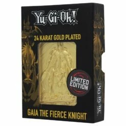 FANATTIK Carte En Métal Plaqué Or 24k Edition Limitée Gaïa Le Chevalier Implacable - Yu-Gi-Oh!