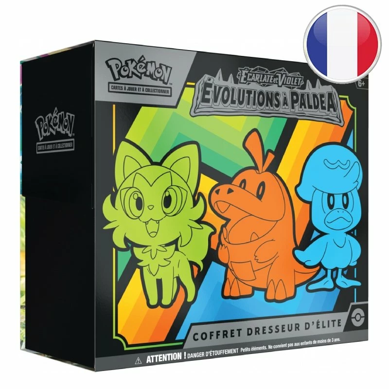 Coffret Dresseur D'élite Écarlate Et Violet : Évolutions à Paldea - Pokémon FR 1 Coffret Dresseur D'élite Écarlate Et Violet : Évolutions à Paldea - Pokémon FR