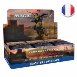 Wizards Of The Coast Boite De 24 Boosters De Draft Commander Légendes : La Bataille De La Porte De Baldur - Magic FR