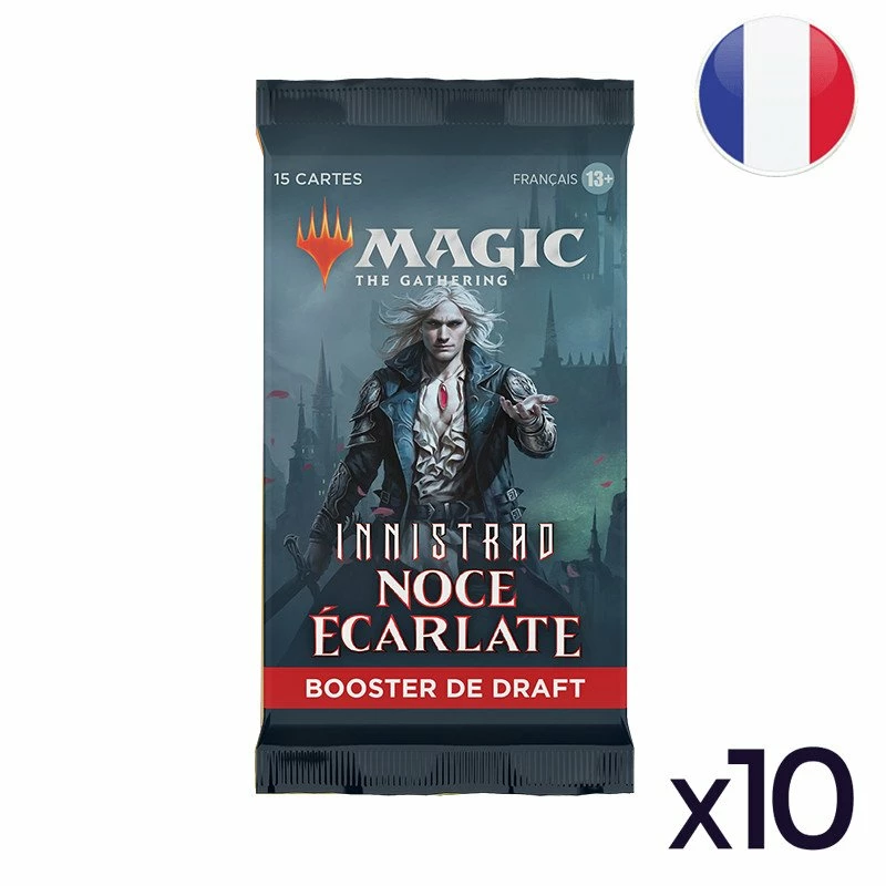 Wizards Of The Coast Lot De 10 Boosters De Draft Innistrad : Noce Écarlate - Magic FR 1 Wizards Of The Coast Lot De 10 Boosters De Draft Innistrad : Noce Écarlate - Magic FR
