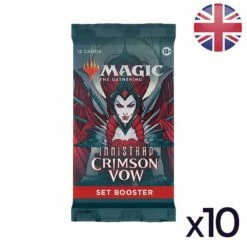 Wizards Of The Coast Lot De 10 Boosters D'extension Innistrad : Noce Écarlate - Magic EN