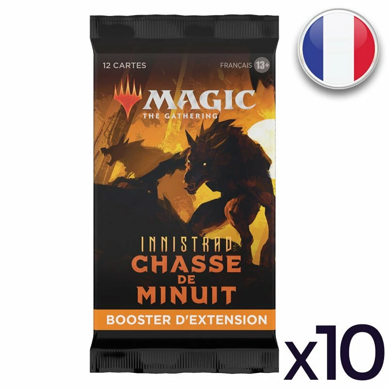 Wizards Of The Coast Lot De 10 Boosters D'extension Innistrad : Chasse De Minuit - Magic FR 1 Wizards Of The Coast Lot De 10 Boosters D'extension Innistrad : Chasse De Minuit - Magic FR