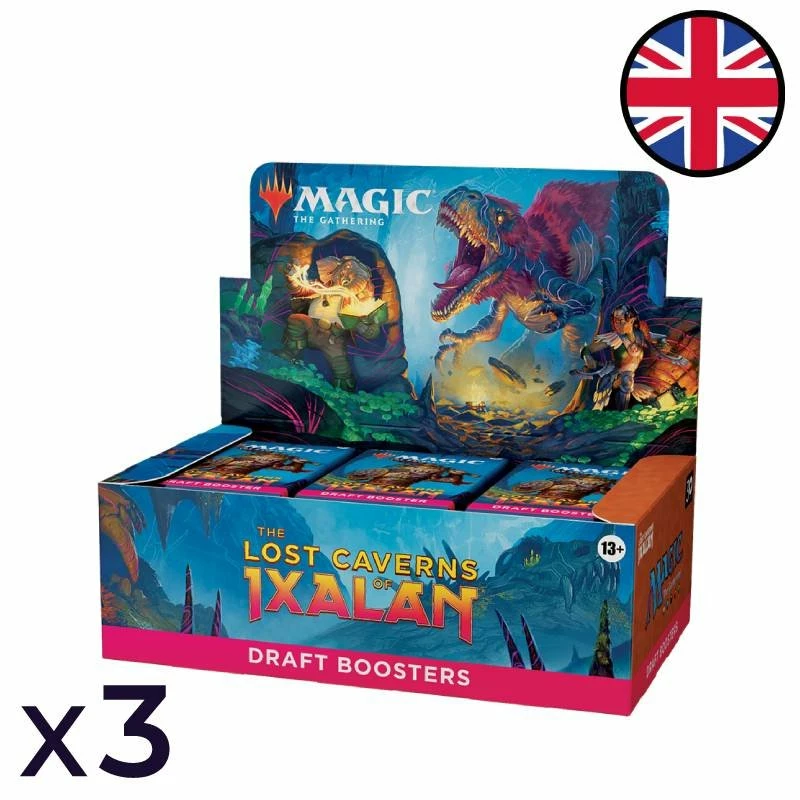 Wizards Of The Coast Lot De 3 Boites De 36 Boosters De Draft Les Cavernes Oubliées D'Ixalan - Magic EN 1 Wizards Of The Coast Lot De 3 Boites De 36 Boosters De Draft Les Cavernes Oubliées D'Ixalan - Magic EN