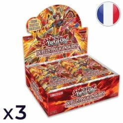 Konami Lot De 3 Boites De 36 Boosters Duellistes Légendaires : Volcan Brûleur D'Âmes - Yu-Gi-Oh! FR