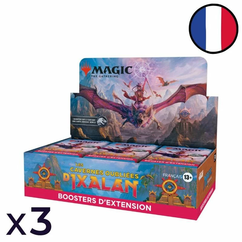 Wizards Of The Coast Lot De 3 Boites De 30 Boosters D'extension Les Cavernes Oubliées D'Ixalan - Magic FR 1 Wizards Of The Coast Lot De 3 Boites De 30 Boosters D'extension Les Cavernes Oubliées D'Ixalan - Magic FR