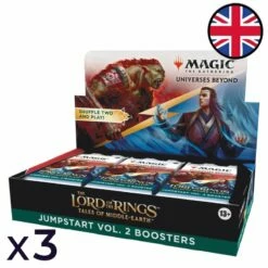 Wizards Of The Coast Lot De 3 Boites De 18 Boosters Jumpstart Le Seigneur Des Anneaux : Chroniques De La Terre Du Milieu™ : Vol. 2 - Magic EN
