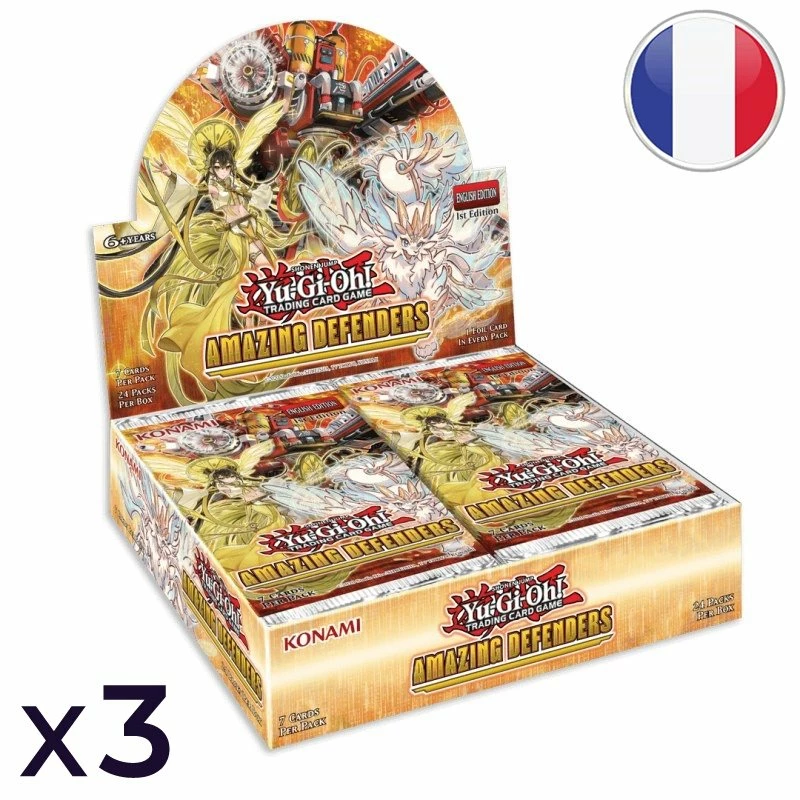 Konami Lot De 3 Boites De 24 Boosters Incroyables Défenseurs - Yu-Gi-Oh! FR 1 Konami Lot De 3 Boites De 24 Boosters Incroyables Défenseurs - Yu-Gi-Oh! FR