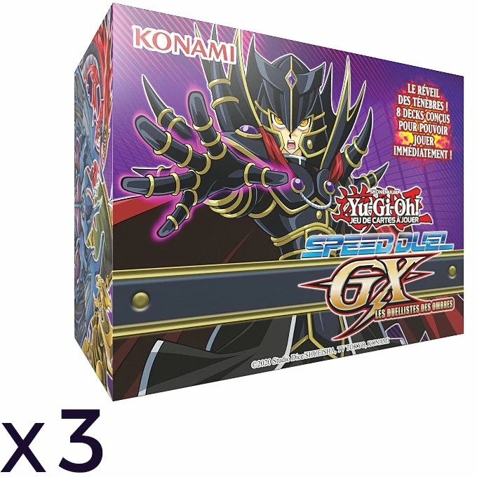 Konami Lot De 3 Coffrets Speed Duel GX : Les Duellistes Des Ombres - Yu-Gi-Oh! FR 1 Konami Lot De 3 Coffrets Speed Duel GX : Les Duellistes Des Ombres - Yu-Gi-Oh! FR