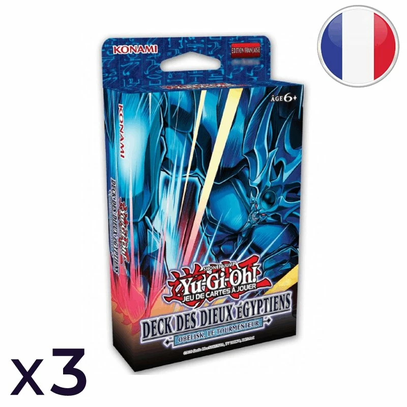 Konami Lot De 3 Decks De Structure : Obélisk Le Tourmenteur (réimpression) - Yu-Gi-Oh! FR 1 Konami Lot De 3 Decks De Structure : Obélisk Le Tourmenteur (réimpression) - Yu-Gi-Oh! FR