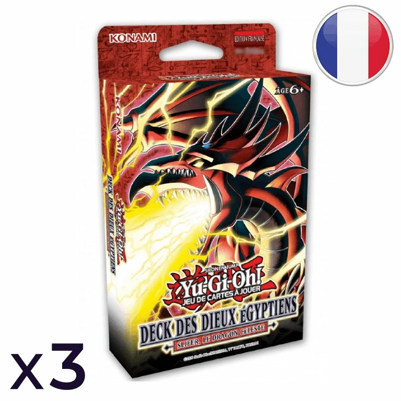 Konami Lot De 3 Decks De Structure : Slifer Le Dragon Céleste (réimpression) - Yu-Gi-Oh! FR 1 Konami Lot De 3 Decks De Structure : Slifer Le Dragon Céleste (réimpression) - Yu-Gi-Oh! FR