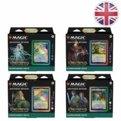 Wizards Of The Coast Lot Des 4 Decks Commander Le Seigneur Des Anneaux : Chroniques De La Terre Du Milieu™ - Magic EN