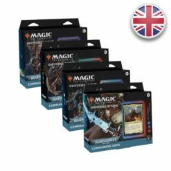Wizards Of The Coast Lot Des 4 Decks Commander Univers Infinis : Warhammer 40.000 - Magic EN