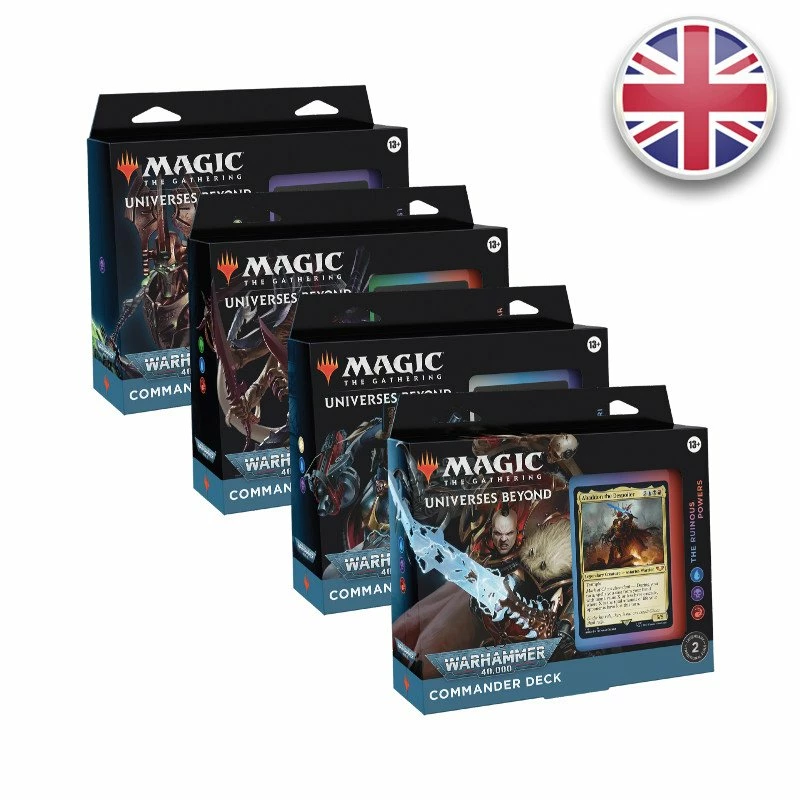 Wizards Of The Coast Lot Des 4 Decks Commander Univers Infinis : Warhammer 40.000 - Magic EN 1 Wizards Of The Coast Lot Des 4 Decks Commander Univers Infinis : Warhammer 40.000 - Magic EN