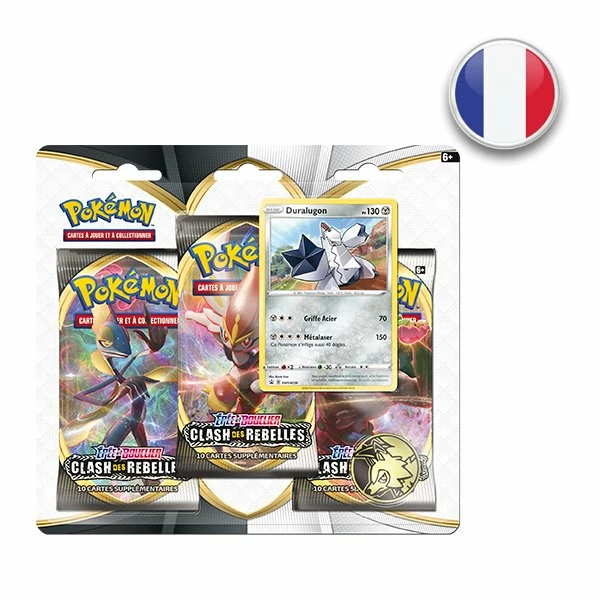 Tripack EB02 Clash Des Rebelles Duralugon - Pokémon FR 1 Tripack EB02 Clash Des Rebelles Duralugon - Pokémon FR