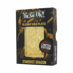 FANATTIK Carte En Métal Plaqué Or 24k Edition Limitée Dragon Poussière D'Étoile - Yu-Gi-Oh!